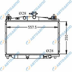 MAZDA DEMIO, MAZDA 2 2007- Радиатор охлаждения двигателя
