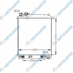 ISUZU , NISSAN, MAZDA ELF 2006-  ATLAS 2006- , TITAN  2006- Радиатор охлаждения двигателя