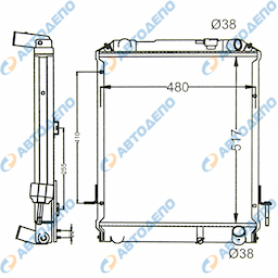 ISUZU Радиатор охлаждения двигателя