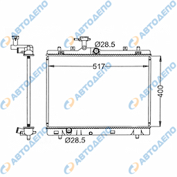 SUZUKI SWIFT 2011-   MITSUBISHI DELICA D2 Радиатор охлаждения двигателя