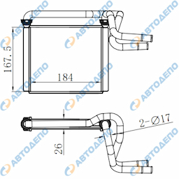 TOYOTA LAND CRIUSER 100 1998-2007 Радиатор отопителя салона