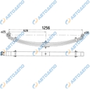 ISUZU FORWARD Рессора в сборе передняя