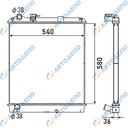 ISUZU, NISSAN ELF 1999-   ATLAS Радиатор охлаждения двигателя