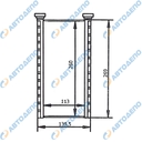 TOYOTA, LEXUS HARRIER, ARISTO 1997-2005, PROGRESS, RX300, GS300 1997-2005 Радиатор отопителя салона