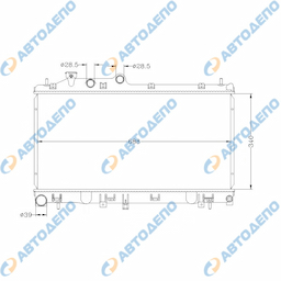 SUBARU LEGACY, OUTBACK, LIBERTY 2009- Радиатор охлаждения двигателя