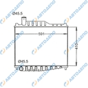 NISSAN DIESEL, UD, CONDOR 1999- Радиатор охлаждения двигателя