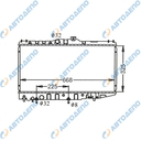 TOYOTA COROLLA, SPRINTER, CARINA, COROLLA LEVIN, SPRINTER TRUENO 1987-1992 Радиатор охлаждения двигателя