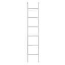 Лестница алюминиевая приставная, односекционная, 6 ступеней, (шт.)