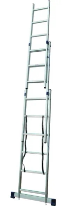 Лестница алюминиевая универсальная, трехсекционная, 12 ступеней, (шт.)