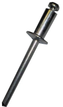 Заклёпки вытяжные, алюминиевые, 4х12мм 50шт., (уп.)