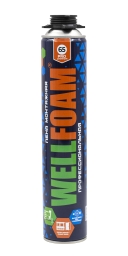 Пена монтажная профессиональная WELLFOAM PRO 65 premium, всесезонная, 1000мл, (шт.)