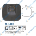 MITSUBISHI FUSO Зеркало заднего вида 230x210mm, крепление шар 30mm