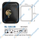 UNIVERSAL зеркало заднего вида универсальное 240x190mm, крепление болт