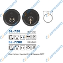 UNIVERSAL Зеркало заднего вида универсальное d185mm, крепление хомут