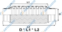 HINO, ISUZU, MITSUBISHI, NISSAN, MAZDA, TOYOTA Гофра глушителя 93/90*250*350