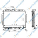 MITSUBISHI MONTERO, PAJERO, SHOGUN 1991-2000 Радиатор охлаждения двигателя