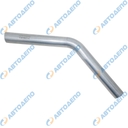 HINO, ISUZU, MITSUBISHI, NISSAN, MAZDA, TOYOTA Труба глушителя 45x300x300мм изогнутая 45° оцинкованная