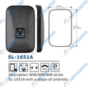 ISUZU ELF Зеркало заднего вида 250x160mm, крепление шар 18mm