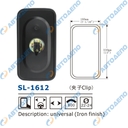 UNIVERSAL зеркало заднего вида универсальное 330x180mm, крепление хомут 22-24mm