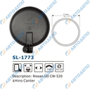 UNIVERSAL Зеркало заднего вида универсальное, d210mm, крепление хомут 30-32mm