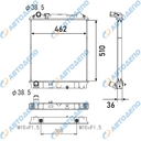 ISUZU ELF NPR81, NISSAN, MAZDA ELF-NPR81 2005-, ATLAS -1999-, TITAN 1999- Радиатор охлаждения двигателя