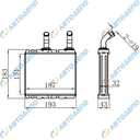 NISSAN DIESEL 1998, PULSAR 1995-2000, SUNNY 1998-2004, DAEWOO NOVUS Радиатор отопителя салона