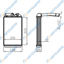 TOYOTA COROLLA Радиатор отопителя салона