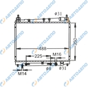 TOYOTA PLATZ, BB, VITZ, FUNCARGO, IST, PROBOX, SUCCEED, PORTE, SIENTA 1999- Радиатор охлаждения двигателя