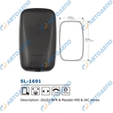 ISUZU/MAZDA/JAC ELF, TITAN Зеркало заднего вида 320x193mm, крепление шар 30mm