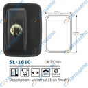 UNIVERSAL Зеркало заднего вида универсальное 310x230mm, крепление хомутm