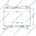 NISSAN VANETTE 1997-1999 Радиатор охлаждения двигателя