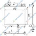 TOYOTA IQ 2008- Радиатор охлаждения двигателя
