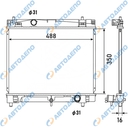 TOYOTA VITZ, RACTIS, PORTE, FIELDER, AXIO, PROBOX, SUCCEED 2010- YARIS 2013- . VIOS 2013- Радиатор охлаждения двигателя