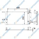 TOYOTA COROLLA 2009-, COROLLA MATRIX 2009- Радиатор охлаждения двигателя