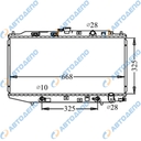 HONDA CIVIC, CONCERTO 1988- Радиатор охлаждения двигателя