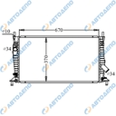 MAZDA, FORD, VOLVO AXELA, MAZDA 3 2003-, C-MAX, FOCUS 2004-, C30, S40, V50 Радиатор охлаждения двигателя