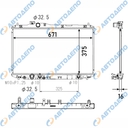 HONDA CIVIC 2012- Радиатор охлаждения двигателя
