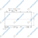 SUBARU LEGACY, OUTBACK, LIBERTY 2009- Радиатор охлаждения двигателя